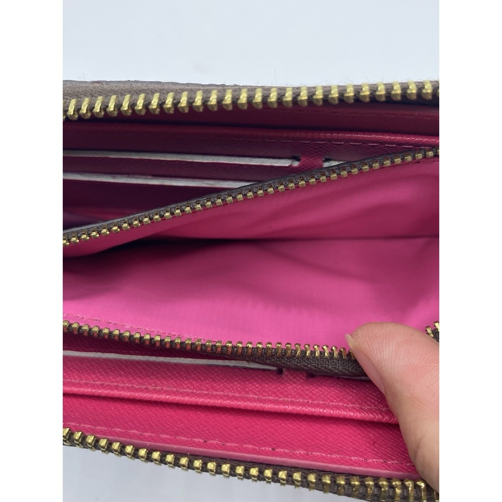 Authentic Louis Vuitton LV Monogram Zippy Zip Around Long Wallet Brown Luxury - Picture 7 of 13